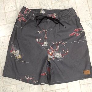 BRIXTON Asian Floral Print Board Shorts